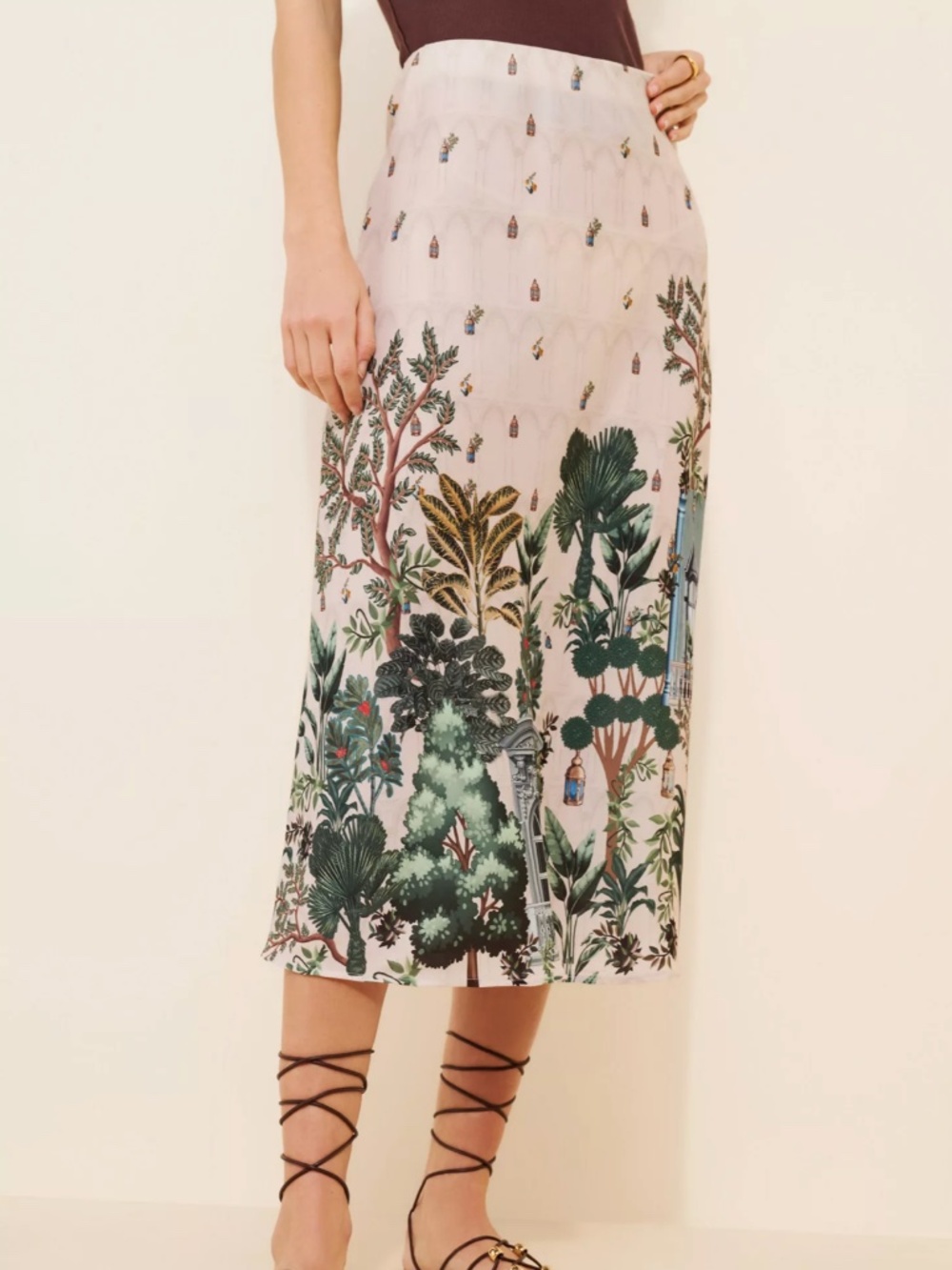 Ranna Gill 'Windows On The World' Slip Skirt (NWOT)